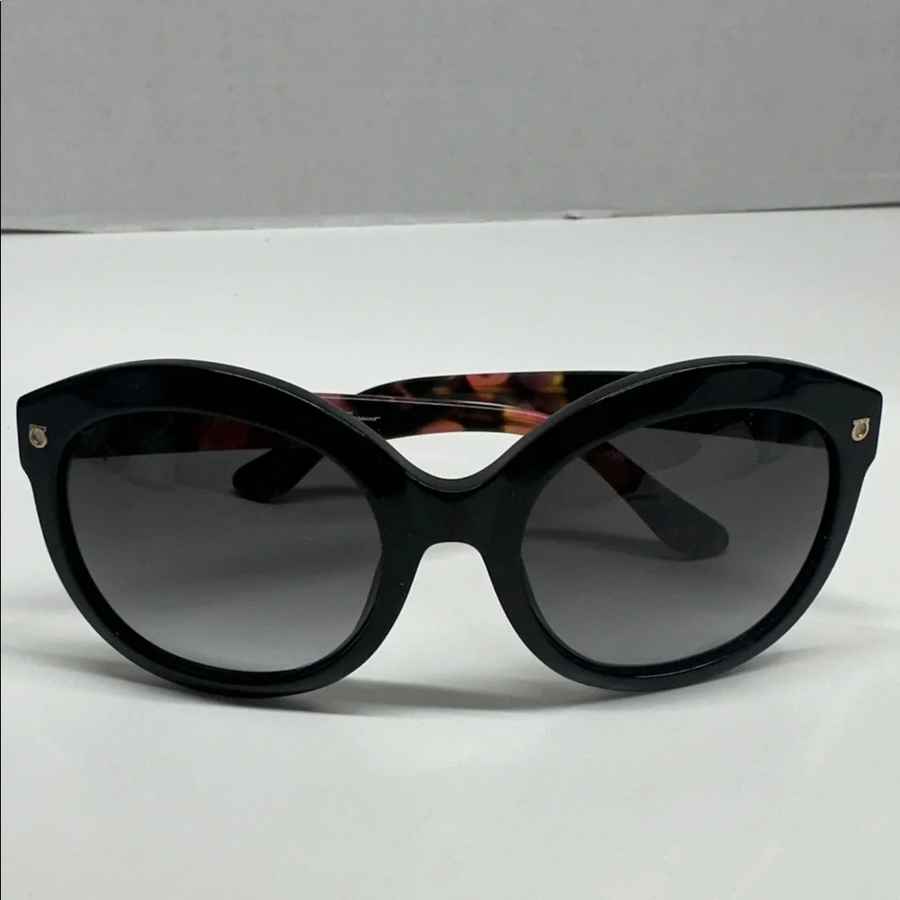Salvatore Ferragamo Cat Eye Sunglasses Designer Sun Glasses Black Tortoise Pink